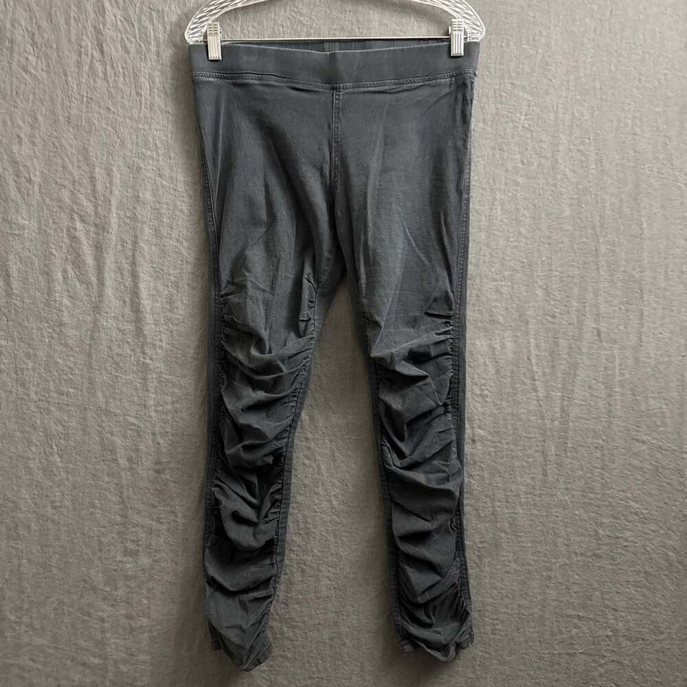 Prairie Underground Women's Size Medium Gray Ruched Skinny Leg Pants